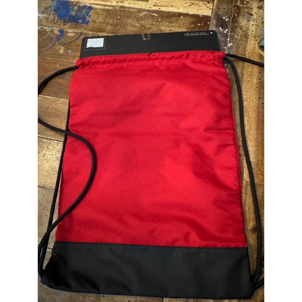 Jordan Jumpman Drawstring Cinch Sack Gym Bag Red Black 9A0751-R78